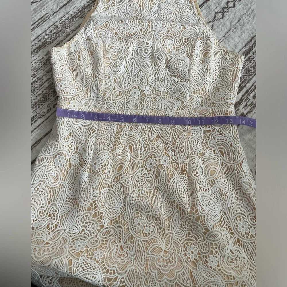 SUPERDOWN REVOLVE patty high neck crochet dress SIZE M bridal evening